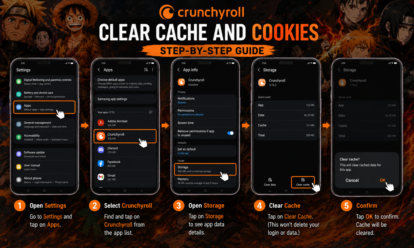 Step by step fixes for Crunchyroll stuck in login loop