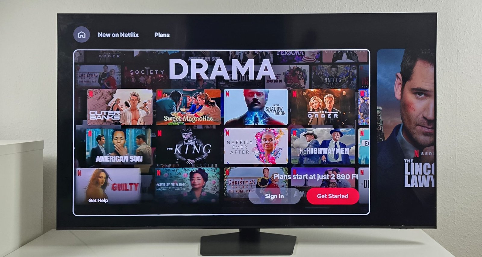 Netflix TV app interface - streaming alternative with anime catalog